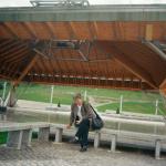 Almasa A. (2005)  - U memorijalnom centru u Potočarima. U ovom trenutku mi je u srcu teško, jer moj muž i sin nisu ovdje.